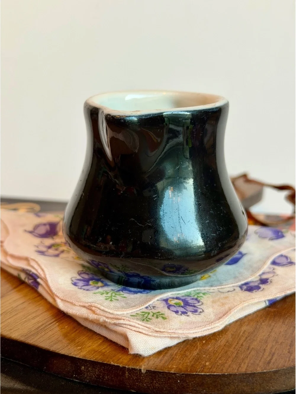 Vintage Good’s China Chef Ware Black Creamer 160 Restaurant Ware Inglewood CA
